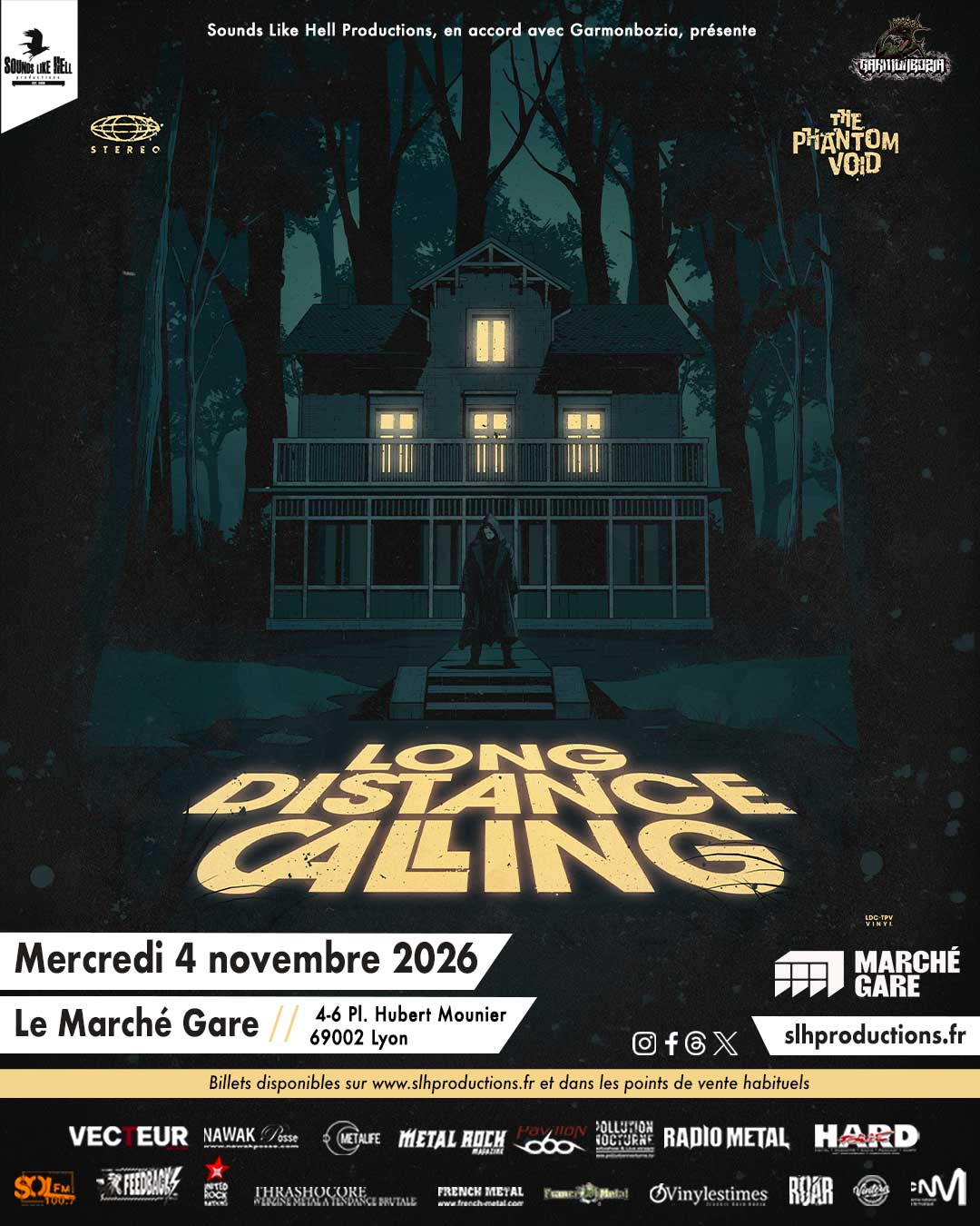 Affiche Long Distance Calling en concert au Marché Gare